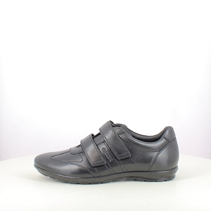 GEOX U74A5D<br>CUIR LISSE NOIR SCRATCH