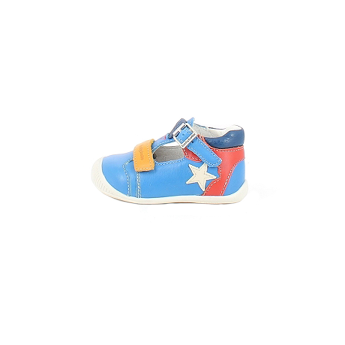 SITRON PLUTON:CUIR LISSE/BLEU/BOUCLE