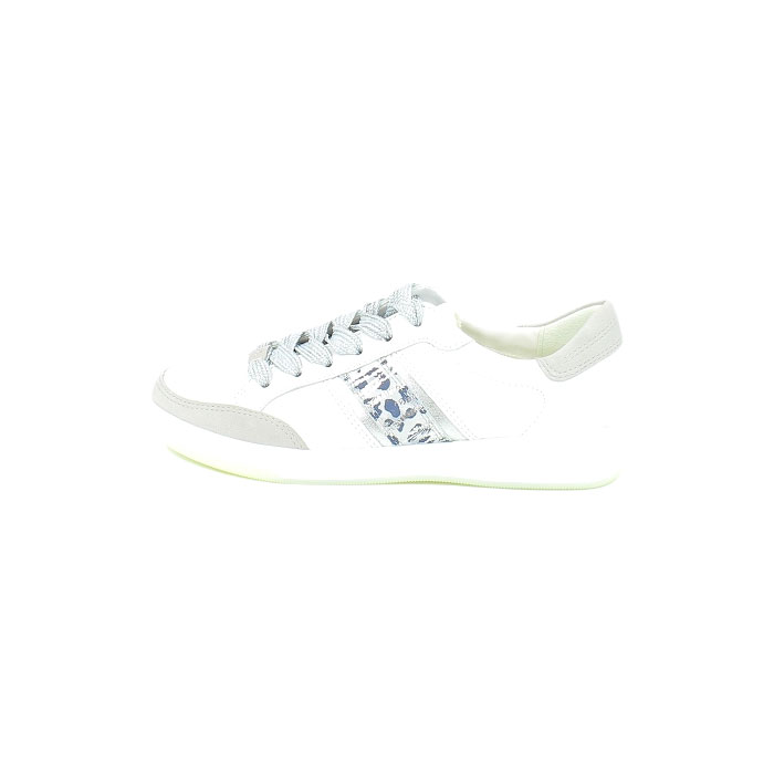 6806 1234471.06:CUIR LISSE/BLANC/LACET ZIP