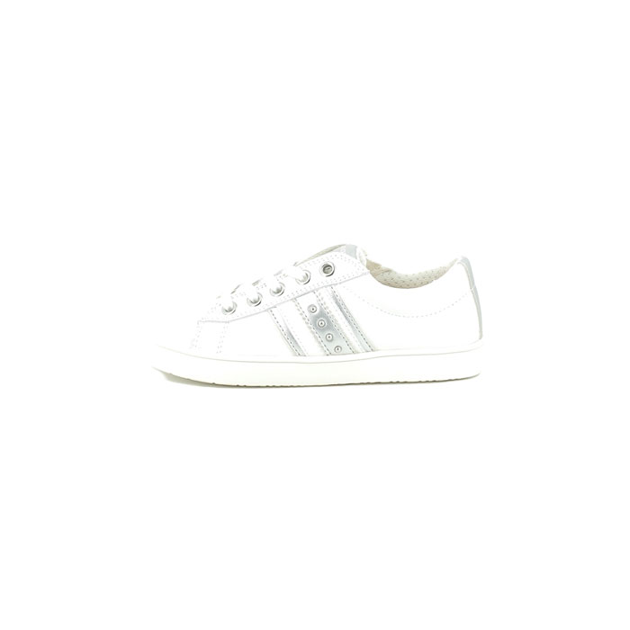 BORETTE J16EUG:CUIR LISSE/BLANC/LACET ZIP
