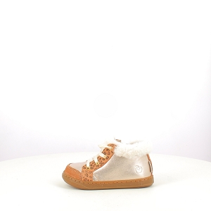 SHOO POM BOUBA ZIP HAIR<br>CUIR VELOURS OR LACET ZIP