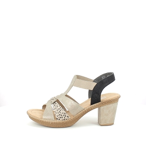 RIEKER 665K3.60<br>CUIR LISSE BRONZE SCRATCH