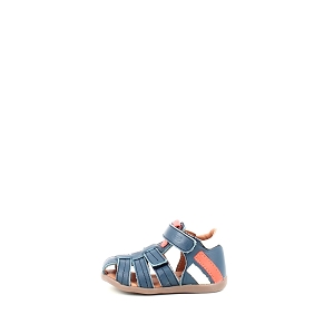 RIVIERA ALEXO:CUIR LISSE/BLEU/SCRATCH