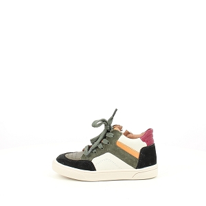 BELLAMY BOBY<br>CUIR LISSE ECRU LACET ZIP