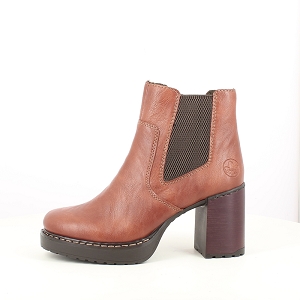 RIEKER Y4151.22<br>CUIR LISSE COGNAC ELASTIQUE