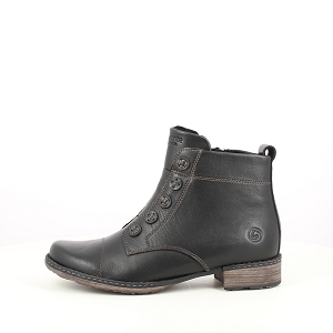 REMONTE D4392.01<br>CUIR LISSE NOIR LACET ZIP