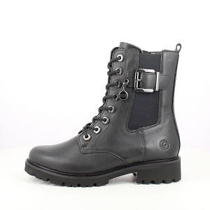 REMONTE D8668.00<br>CUIR LISSE NOIR LACET ZIP