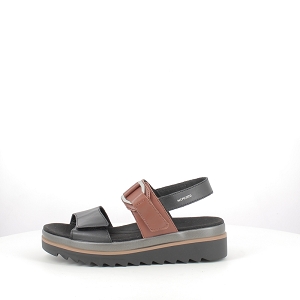 MEPHISTO DAKOTA<br>CUIR LISSE NOIR SCRATCH