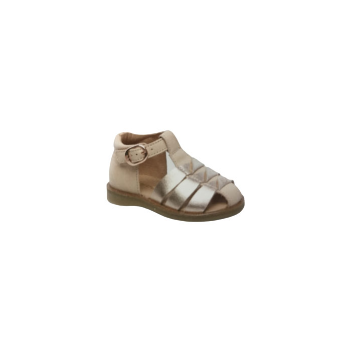 12.13436 TANINA 7463B180:CUIR LISSE/BEIGE/BOUCLE