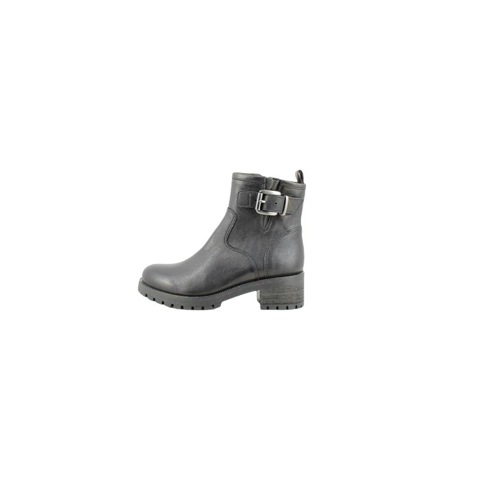 NOEMIE DIN:CUIR LISSE/NOIR/ZIP