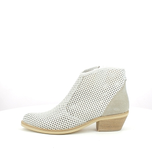 R6265.31 FLORANE:CUIR LISSE/BLANC/ZIP