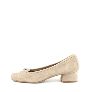  KYRIEL<br>CUIR VELOURS BEIGE 