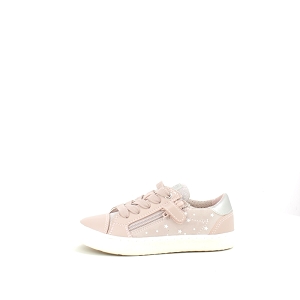 COCO J45D5A:CUIR LISSE/ROSE/LACET ZIP