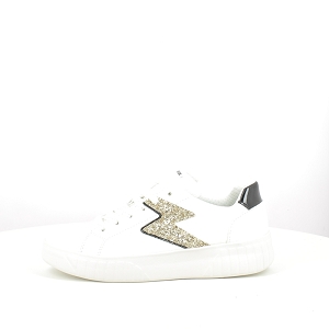 NOUBAR B533 J45DVA:CUIR LISSE/BLANC/SCRATCH