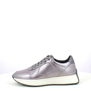 ZATOS D46MDA:CUIR LISSE/ARGENT/LACET ZIP