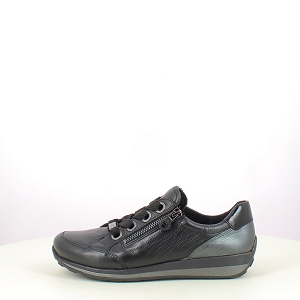 ARA 1244587.66<br>CUIR LISSE NOIR LACET ZIP