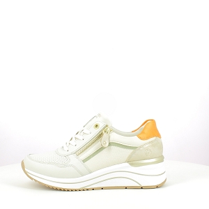 REMONTE D0T10.80<br>CUIR LISSE BEIGE LACET ZIP