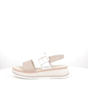 NAHIA 62744.58:CUIR LISSE/BLANC/SCRATCH