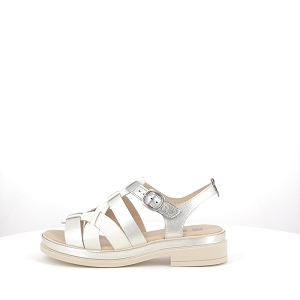 V3123C DAHO:CUIR LISSE/BLANC/BOUCLE