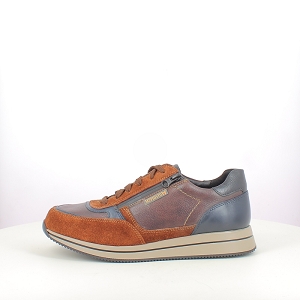  GILFORD<br>CUIR LISSE MARRON LACET ZIP