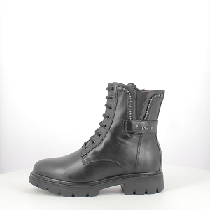 NERO GIARDINI I514770D<br>CUIR LISSE NOIR LACET ZIP