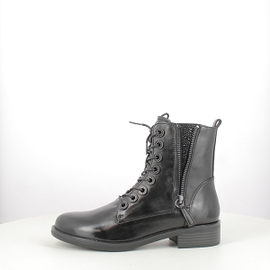  ROXANA 49<br>CUIR LISSE NOIR LACET ZIP