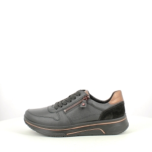 ARA 1227540.01<br>CUIR LISSE NOIR LACET ZIP