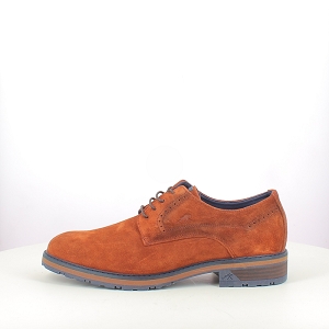  F1867<br>CUIR VELOURS COGNAC LACET