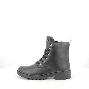  J5620B<br>CUIR LISSE NOIR LACET ZIP