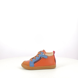  BOUBA BI ZIP<br>CUIR LISSE CAMEL LACET ZIP