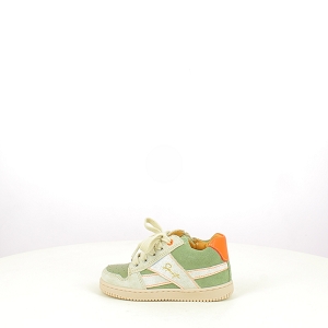  8030B084 FLOUZ<br>CUIR VELOURS VERT LACET ZIP