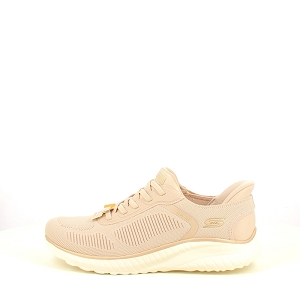 SKECHERS 117497<br>TOILE BEIGE ELASTIQUE