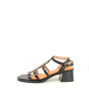  CATALINA<br>CUIR LISSE NOIR BOUCLE