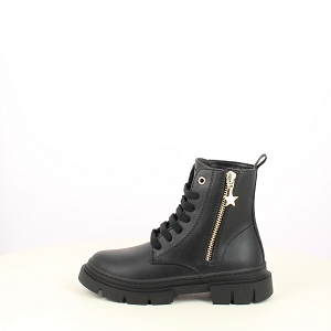  J660KA<br>CUIR LISSE NOIR LACET ZIP