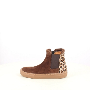 GBB ASA <br> CUIR VELOURS MARRON ZIP