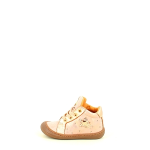  AMANDINE<br>CUIR LISSE ROSE LACET ZIP