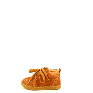  BOUBA ZIP MIKO<br>CUIR VELOURS CAMEL LACET ZIP