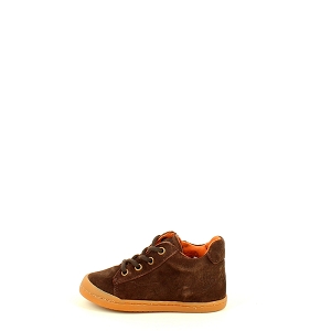  SPEED<br>CUIR VELOURS MARRON LACET ZIP