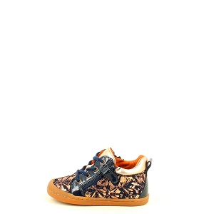  ZIPINO<br>CUIR VELOURS MARINE LACET ZIP