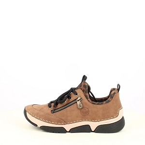 RIEKER 45973.24<br>CUIR VELOURS BEIGE ELASTIQUE