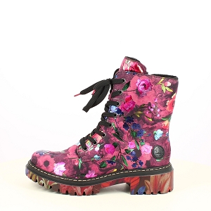 RIEKER 72627.92<br>IMPRIME MULTI COLORS LACET ZIP