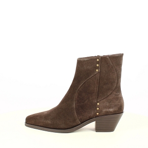 HELLY 01<br>CUIR LISSE MARRON ZIP