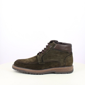  F2325<br>CUIR VELOURS KAKI LACET ZIP