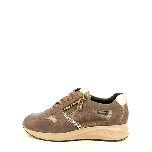 MEPHISTO KIM<br>CUIR LISSE MARRON LACET ZIP