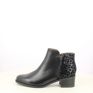 RACINE<br>CUIR LISSE NOIR ZIP