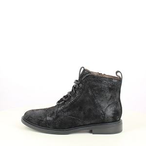  FEVOL<br>CUIR LISSE NOIR LACET ZIP