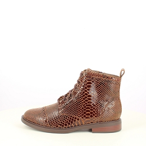  FEVOL<br>CROCO ECAILLE MARRON LACET ZIP