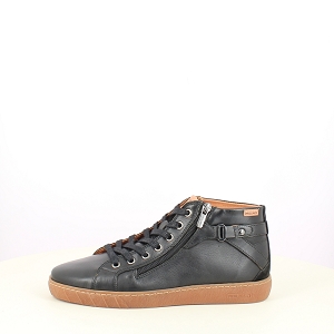  LANZAROTE W7B 8868C<br>CUIR LISSE NOIR LACET ZIP