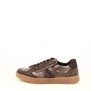  D2C04.90<br>CUIR LISSE MARRON LACET ZIP