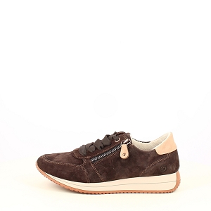  D0H19<br>CUIR VELOURS MARRON LACET ZIP